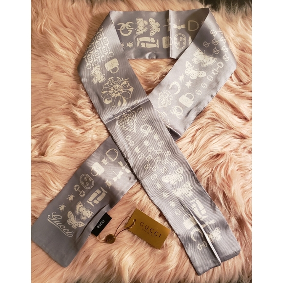 gucci silk head scarf
